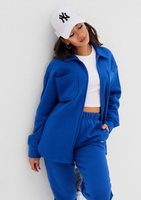 Uniqo - Koszulowa bluza Cobalt Blue