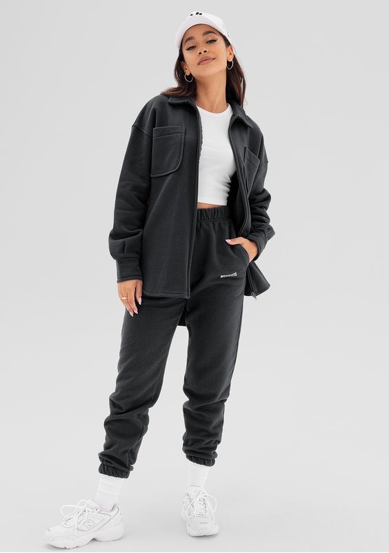 Uniqo - Koszulowa bluza Black