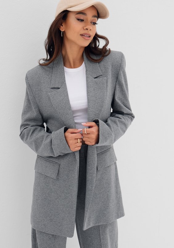 Zura - Grey oversize blazer