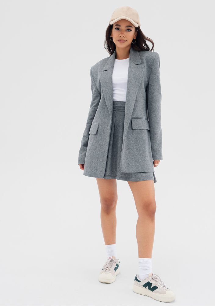 Zura - Grey oversize blazer