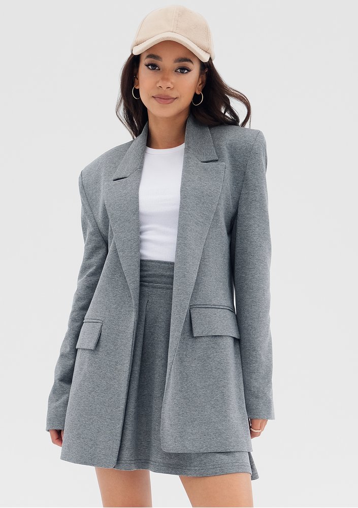 Zura - Grey oversize blazer