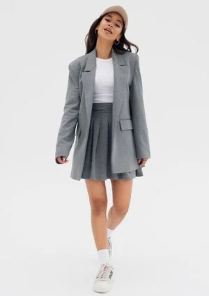 Zura - Marynarka damska oversize Szara