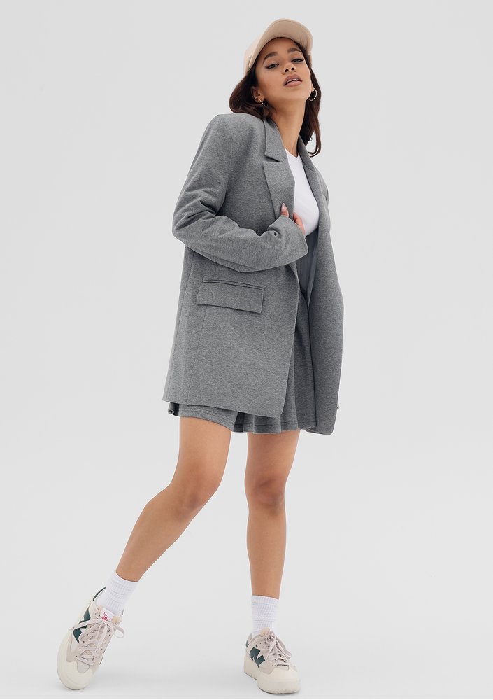 Zura - Marynarka damska oversize Szara