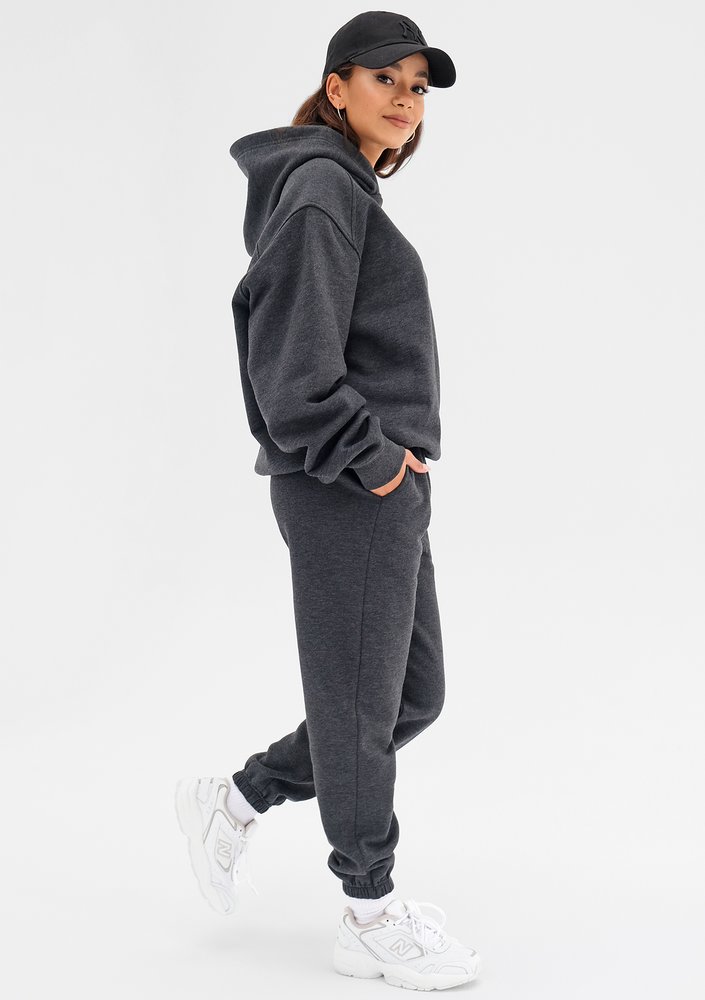 Embly - Melange graphite grey hoodie