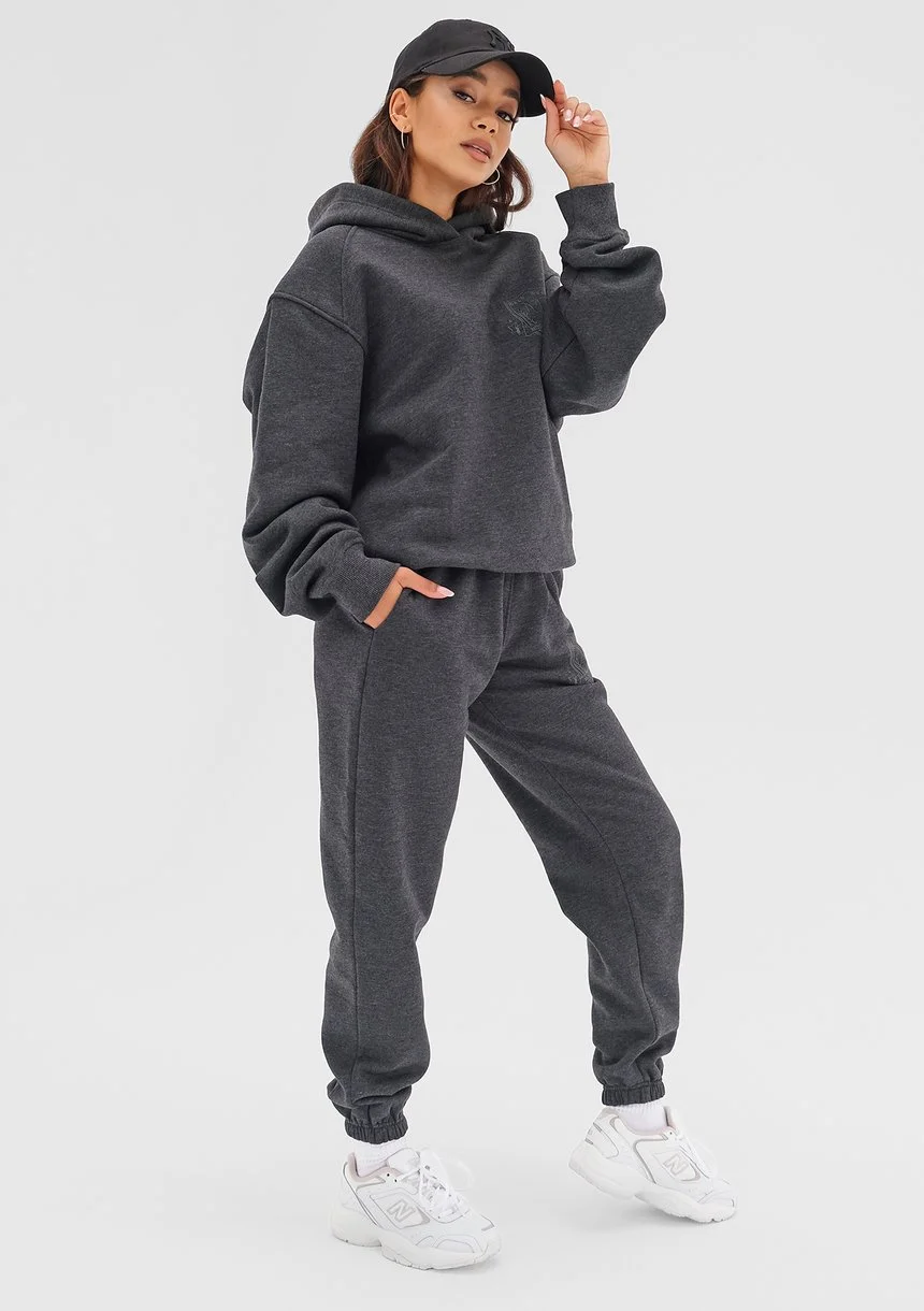 Embly - Melange graphite grey hoodie