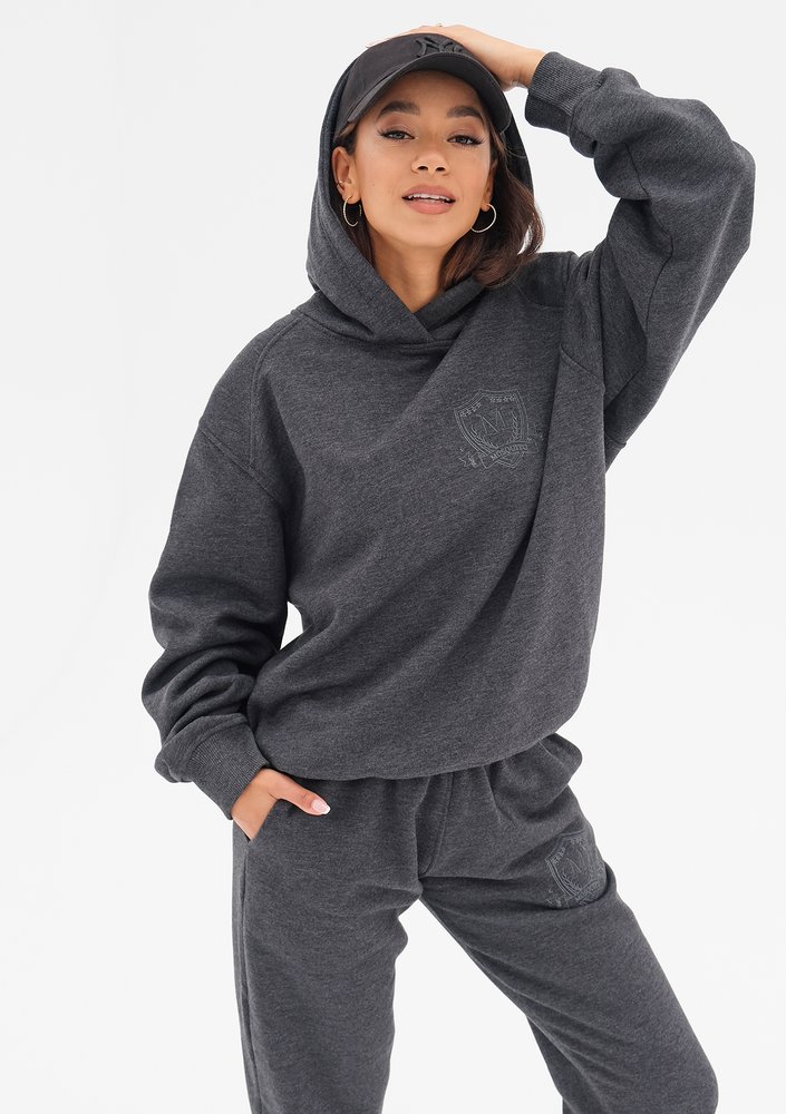 Embly - Melange graphite grey hoodie