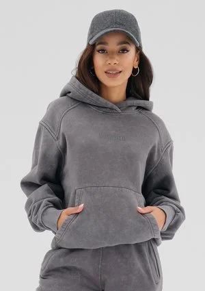 Tiffi - Bluza z efektem sprania Szara