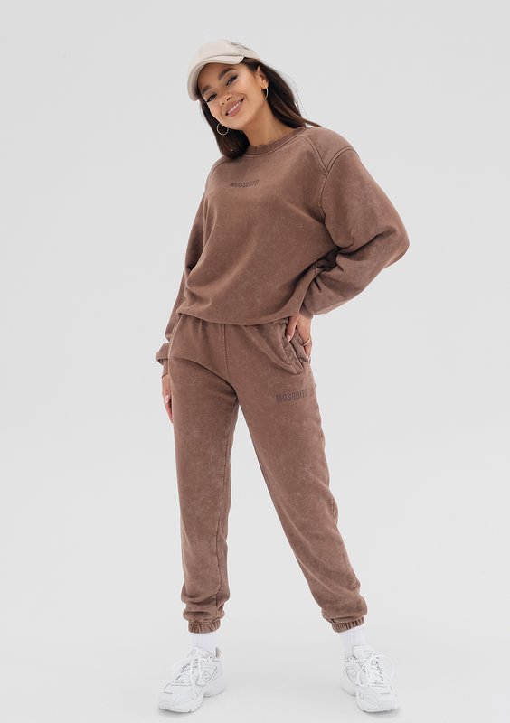 Tiffi - Brown vintage wash sweatshirt