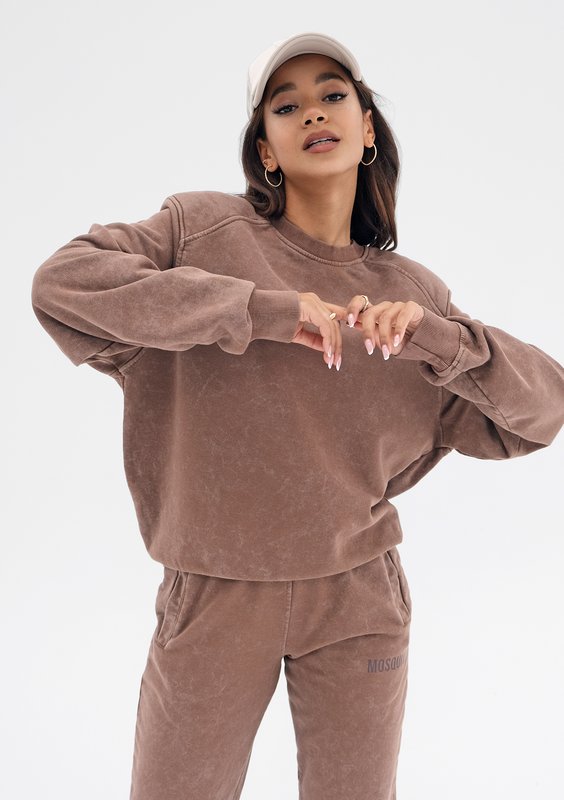 Tiffi - Brown vintage wash sweatshirt