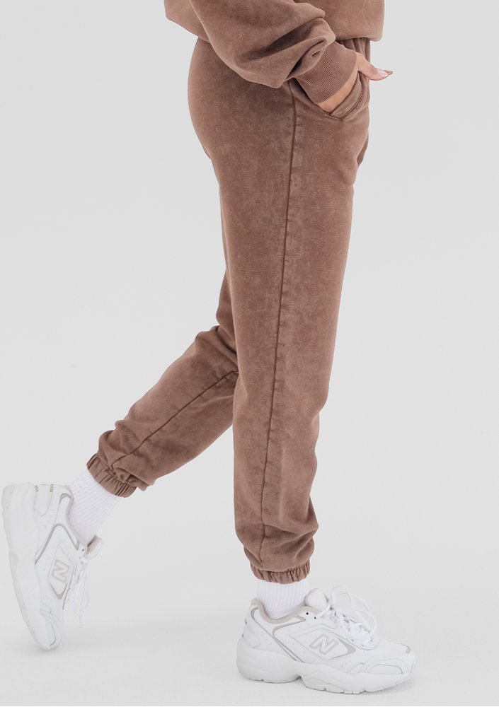 Tiffi - Brown vintage wash sweatpants