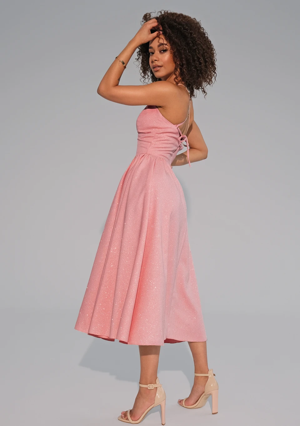 open lace back dress Esther & Co. Anvika Dress main image 1