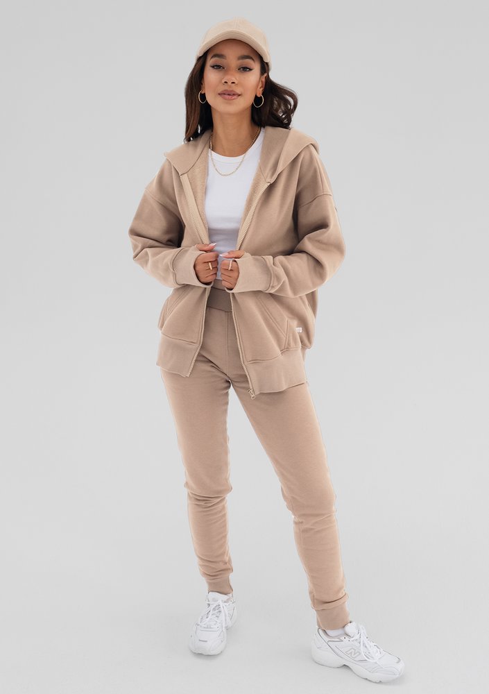 York - Cobalt blue oversize zipped hoodie