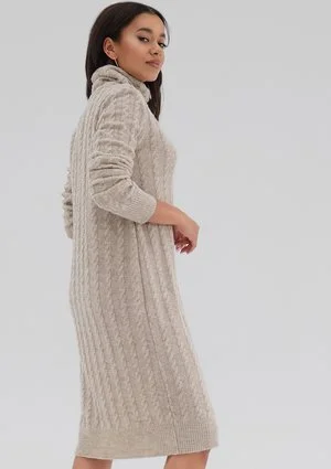 Leya - Beige knitted dress