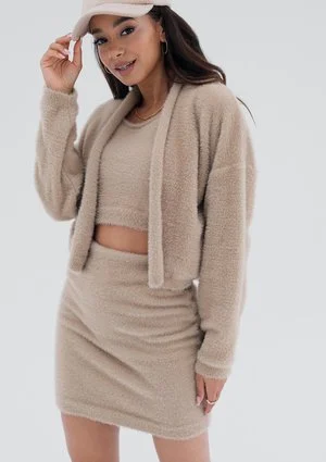 Seva - Beige knitted mini top