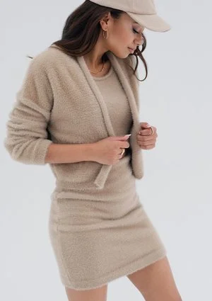Seva - Beige knitted mini top