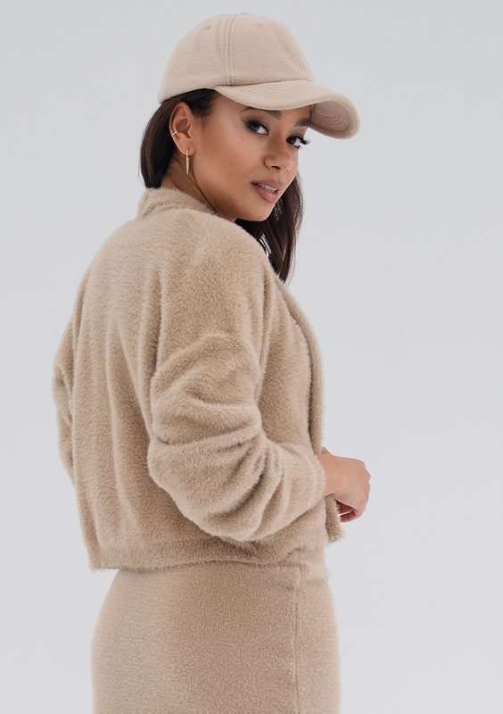 Seva - Beige knitted cardigan