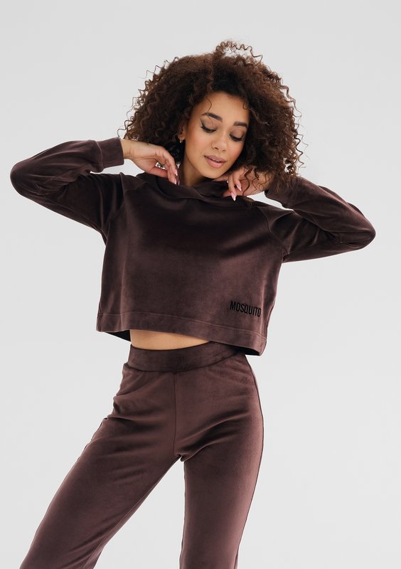 Mui - Brown velvet sweatpants
