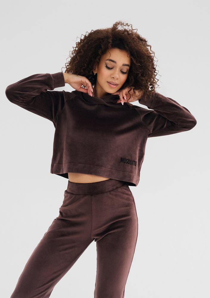Mui - Brown velvet sweatpants