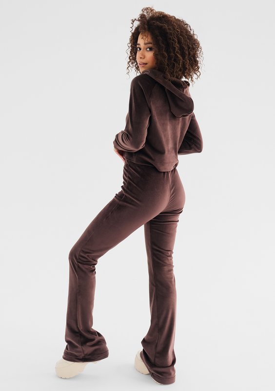 Mui - Brown velvet sweatpants