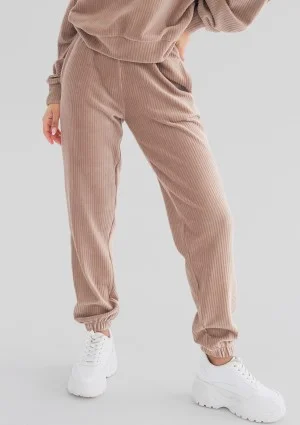 Jogg - Beige corded velvet sweatpants