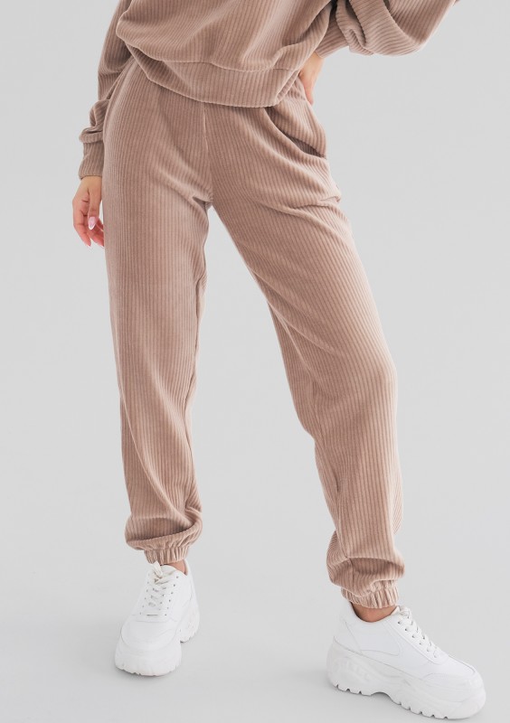 Jogg - Beige corded velvet sweatpants