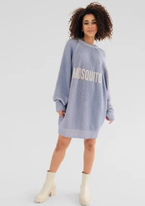 Roxen - Long light blue cotton sweater