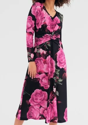 Betty - Coctail midi dress with a floral print