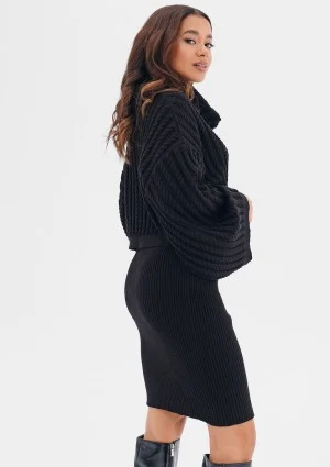 Maisy - black sweater skirt