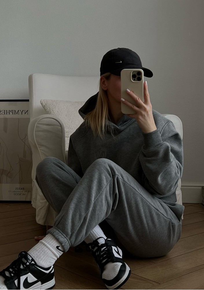 Embly - Melange grey hoodie