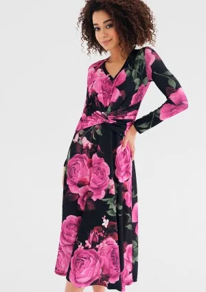 Betty - Coctail midi dress with a floral print