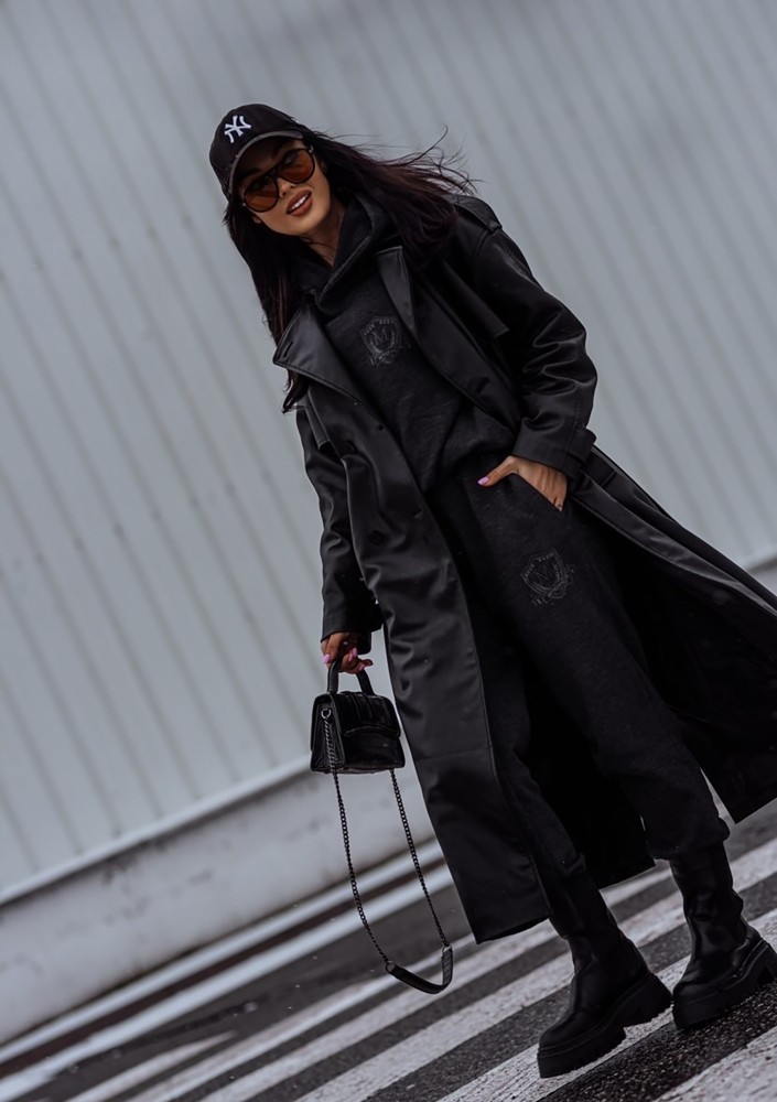 Embly - Melange graphite grey hoodie