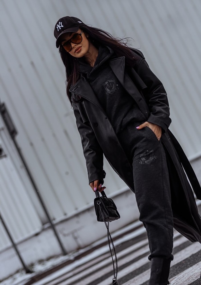 Embly - Melange graphite grey hoodie