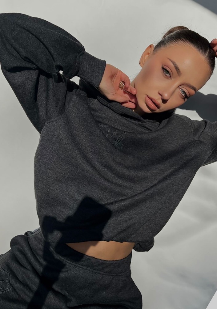 Embly - Melange graphite grey hoodie