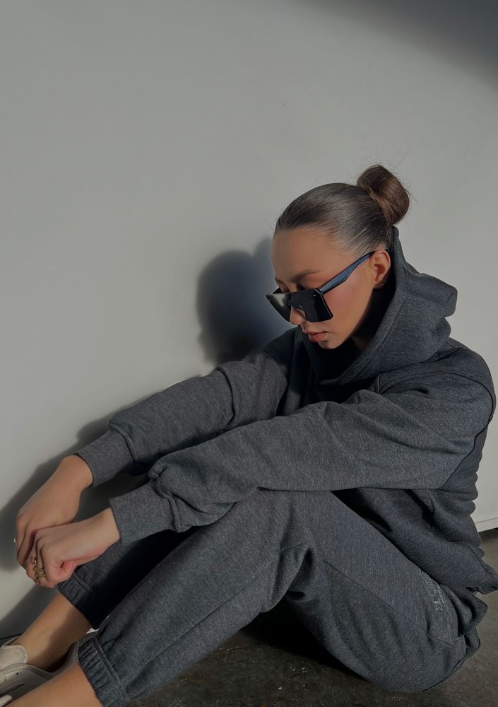 Embly - Melange graphite grey sweatpants