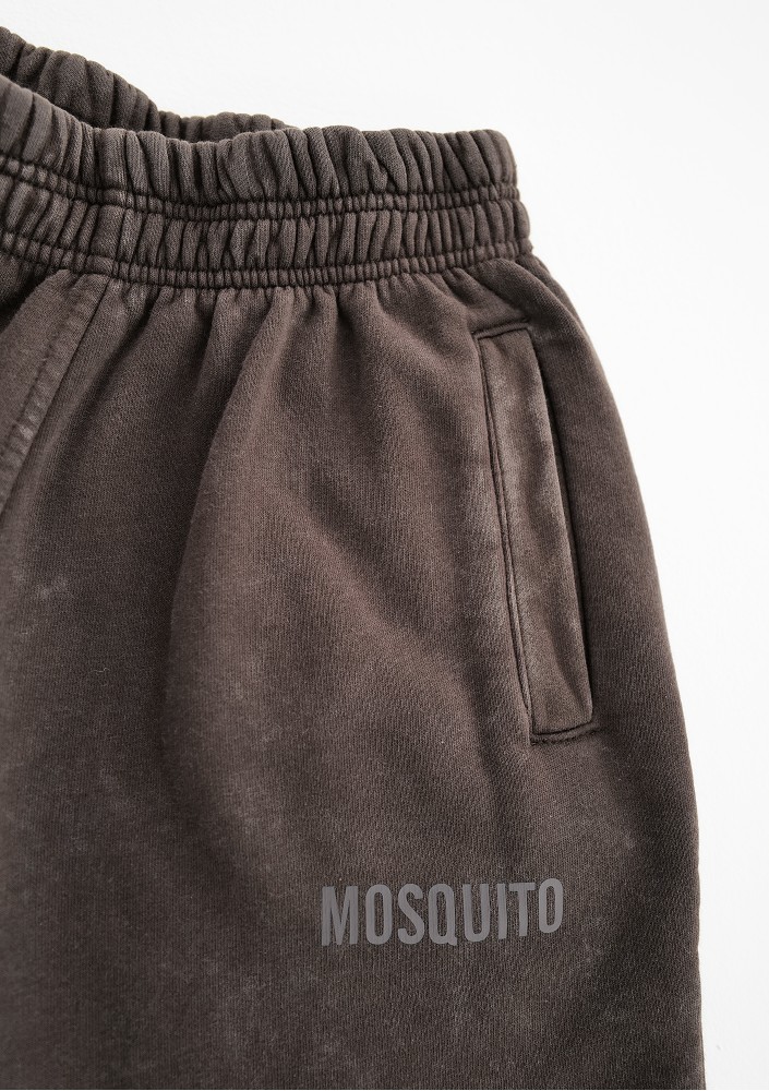 Sabo - Spodnie z efektem sprania Dark Brown