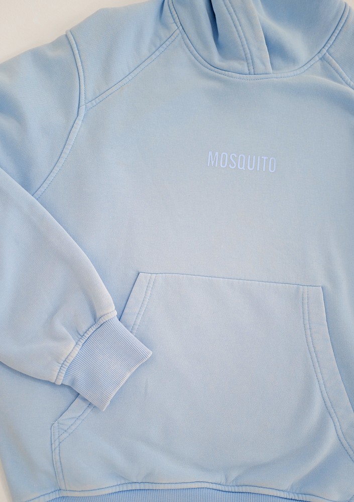 Sabo - Baby blue vintage wash hoodie