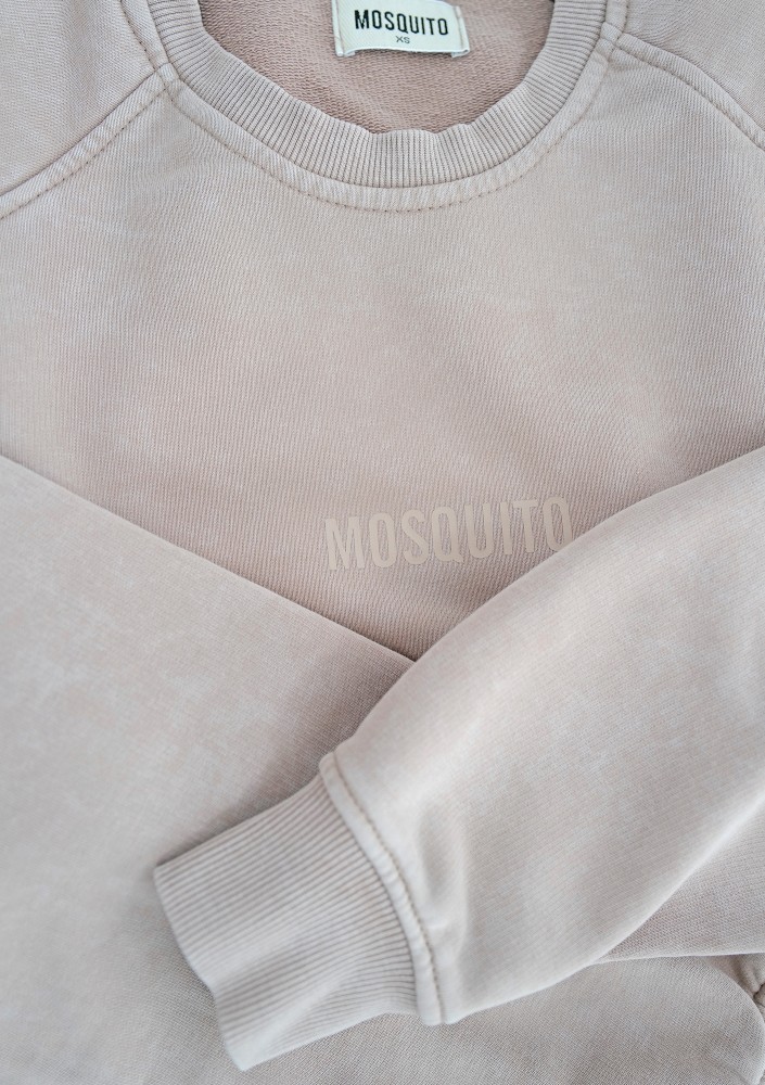 Tiffi - Beige vintage wash sweatshirt