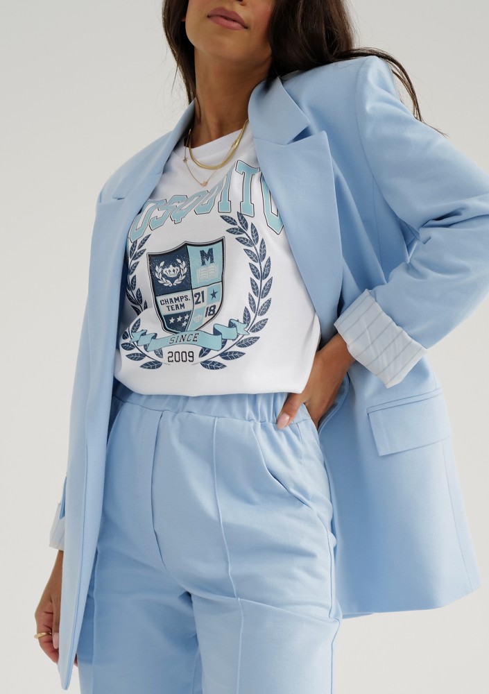 Zura - Marynarka damska oversize Niebieska