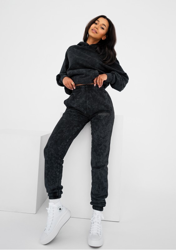 Sabo - Black vintage wash sweatpants