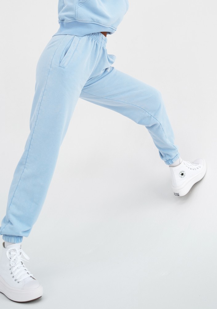 Sabo - Spodnie z efektem sprania Baby Blue