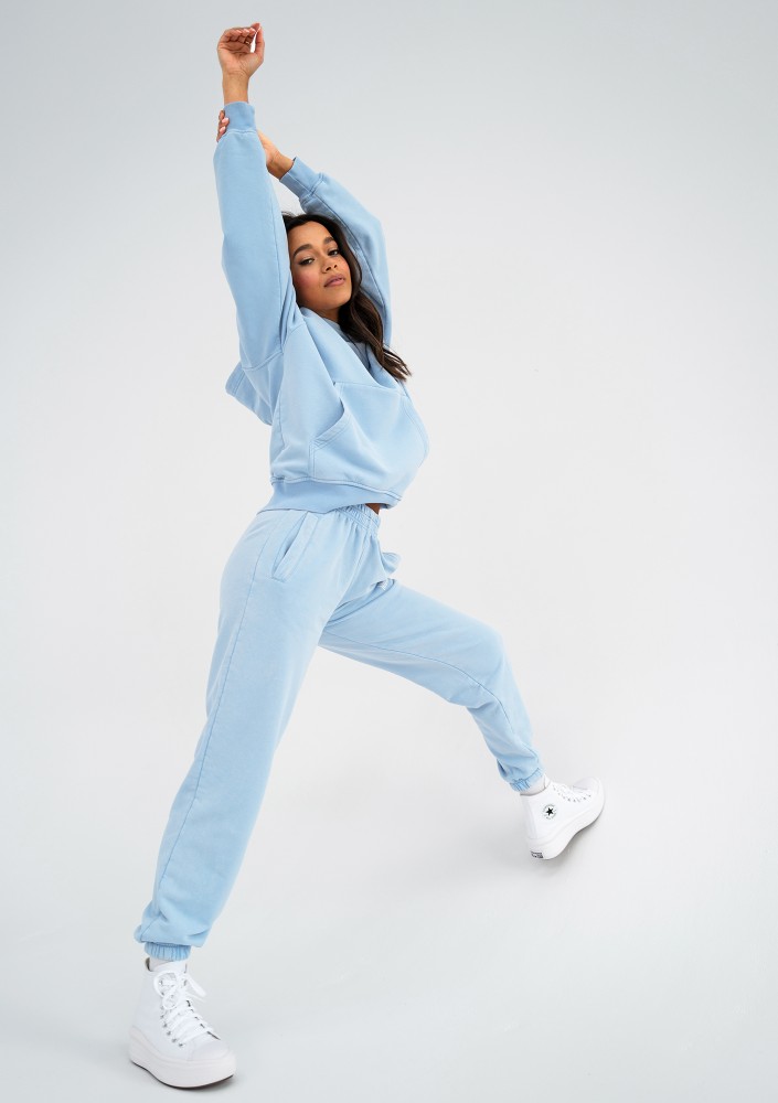 Sabo - Baby blue vintage wash sweatpants