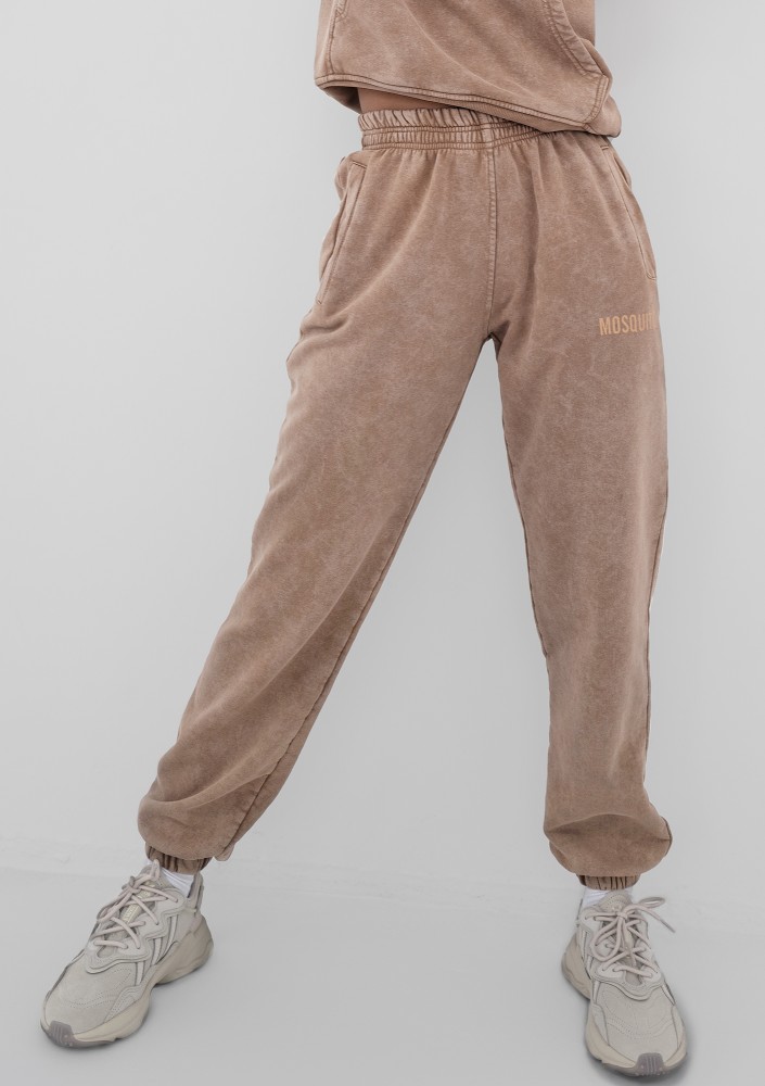 Sabo - Coffee beige vintage wash sweatpants