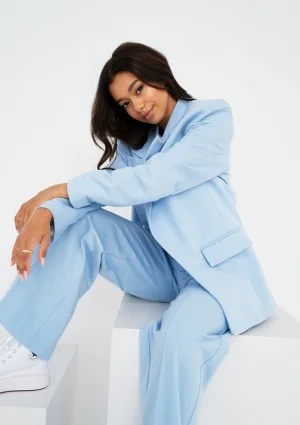 Zura - Marynarka damska oversize Niebieska