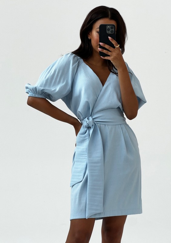 Ariela - Light blue mini dress