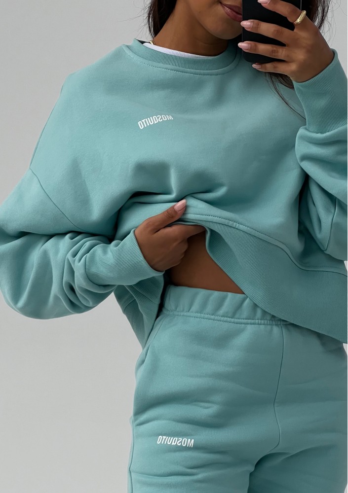 Shore - Aqua blue jumper