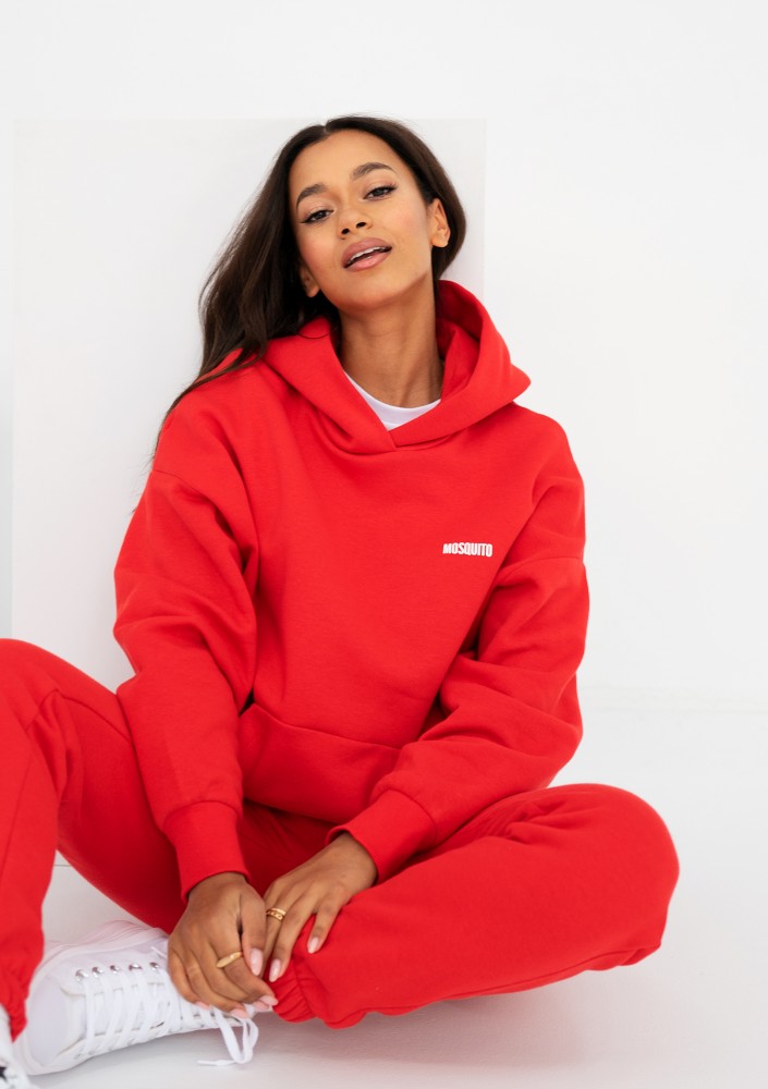 Pure - Bluza z kapturem Chilli Red