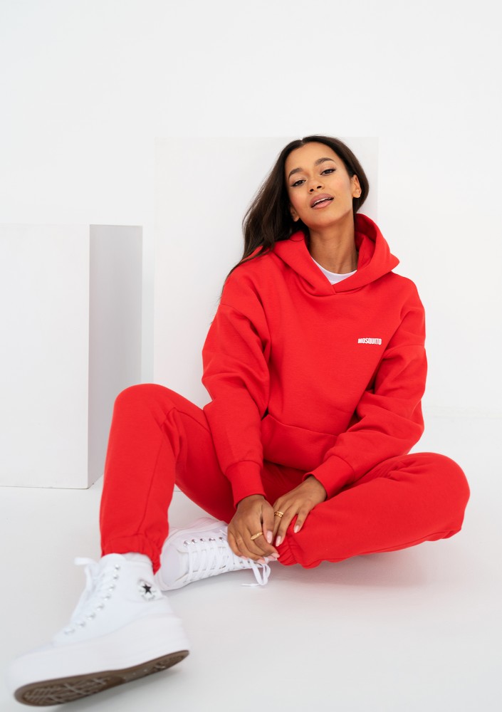 Pure - Bluza z kapturem Chilli Red