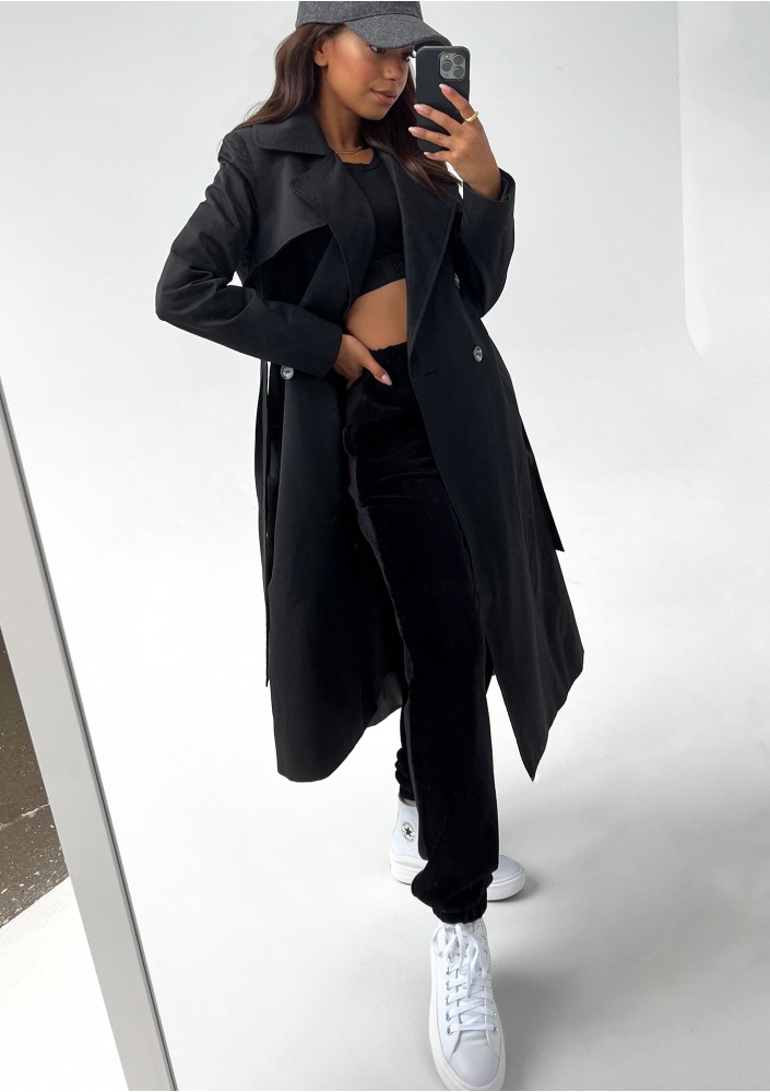 Coty - Black trench coat