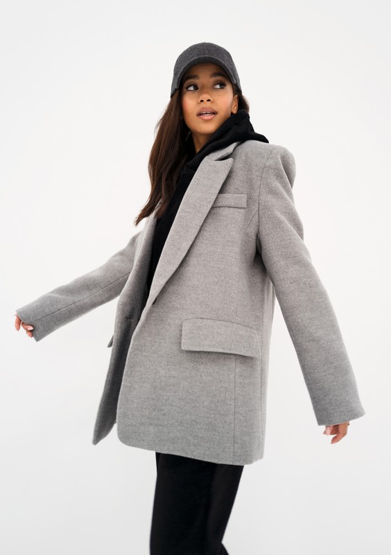 Corto - Short grey coat