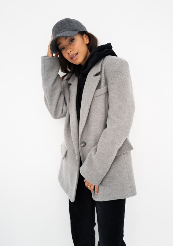 Corto - Short grey coat